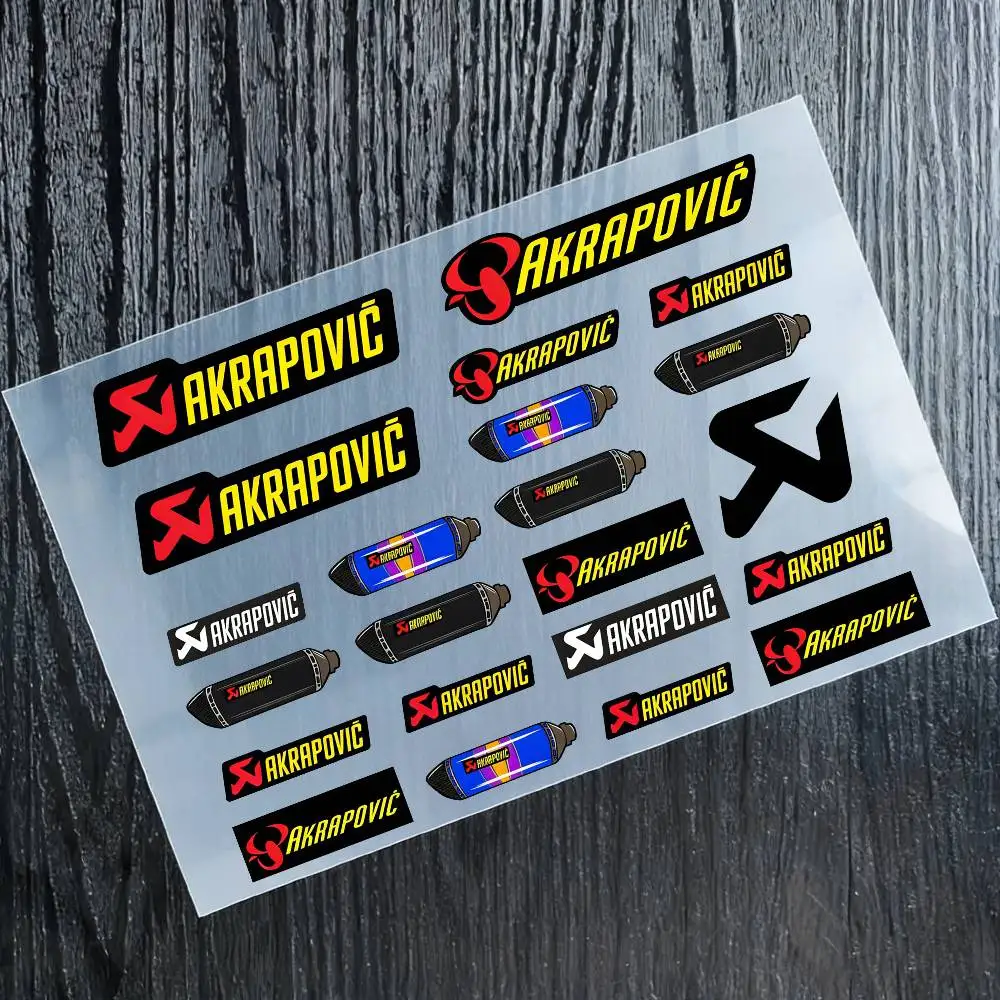 

Светоотражающие наклейки AKRAPOVIC для мотоциклов, водонепроницаемые виниловые наклейки для мотоциклетных шлемов, топливных баков и велосипедов