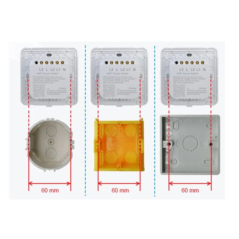 Hot-Fan Speed Control Touch Switch Wifi Smart Deluxe Crystal Panel Switch Tuay App Remote Control 90V 250V EU UK Switch