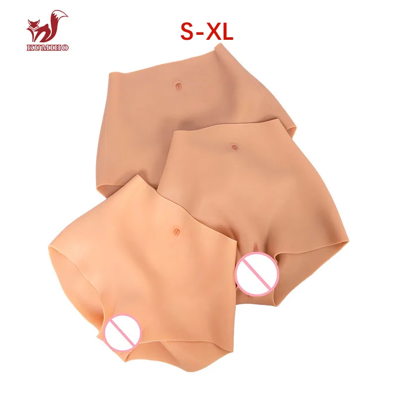 

KUMIHO Fake Vagina Silicone Pussy Pantys Realistic Pants For Gays Men Shemale Sissy Drag Queen Transgender Boxer Shorts S/M/L/XL