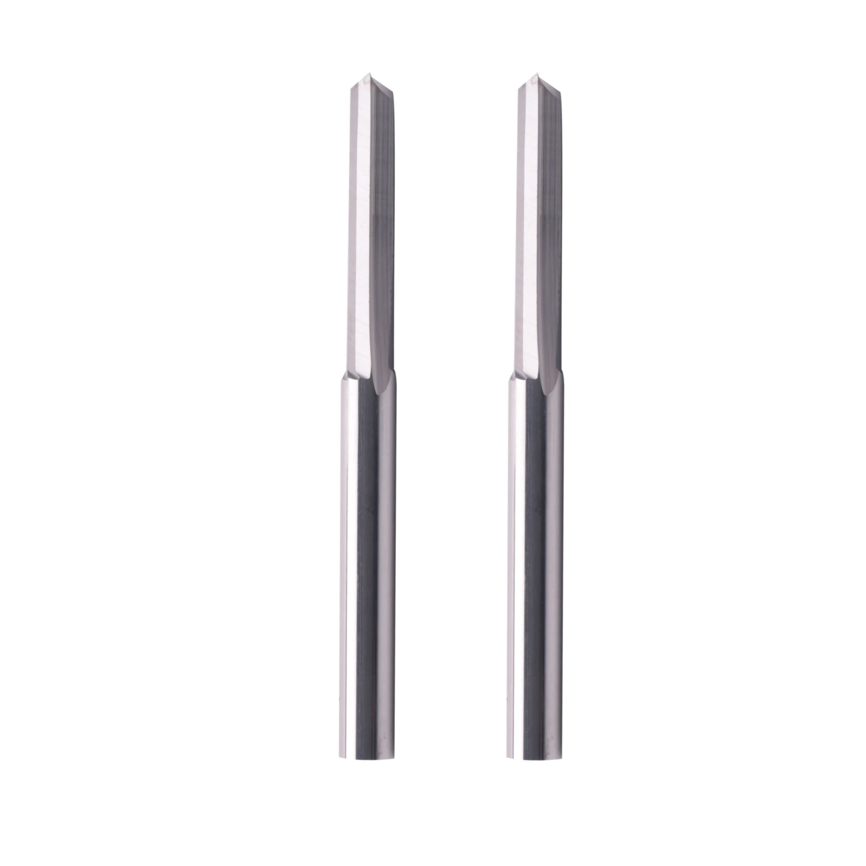 

A53Q-60Pcs 2 Flute Cnc Router Bits 3.175Mm Straight Slot Steel Milling Cutter For Wood Mdf Plastic
