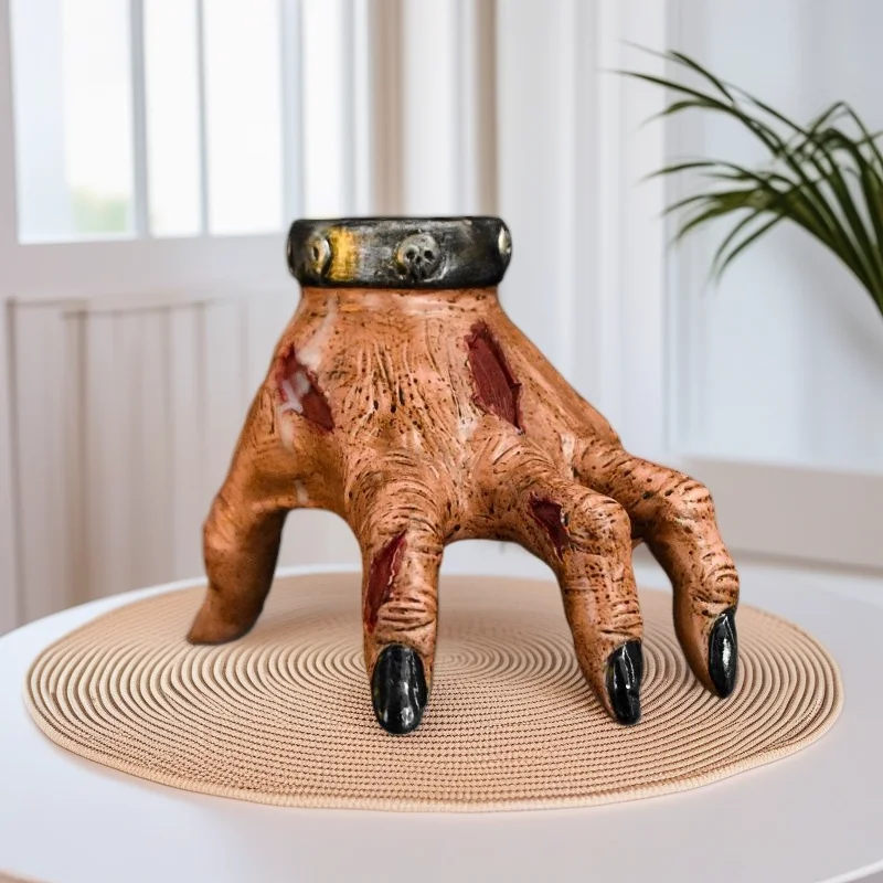 

Halloween Props Ghost Hand Candlestick Living Room Desktop Home Supplies Home Decorations Handicrafts Halloween Decor Ornament