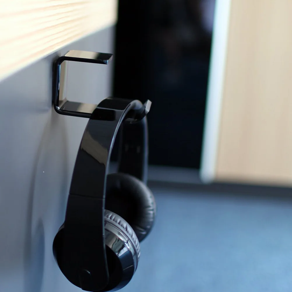 

Premium Metal PU Headphone Hook Stand Durable Storage Rack Space-Saving Home Office Cyber Cafe Universal Compatibility