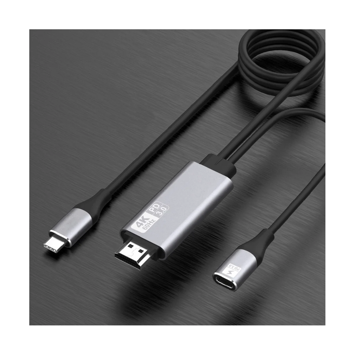 4K@60Hz Type C to -Compatible Cable Screen Mirroring Device for Laptop Converter Adapter Screen Sharing Accessories
