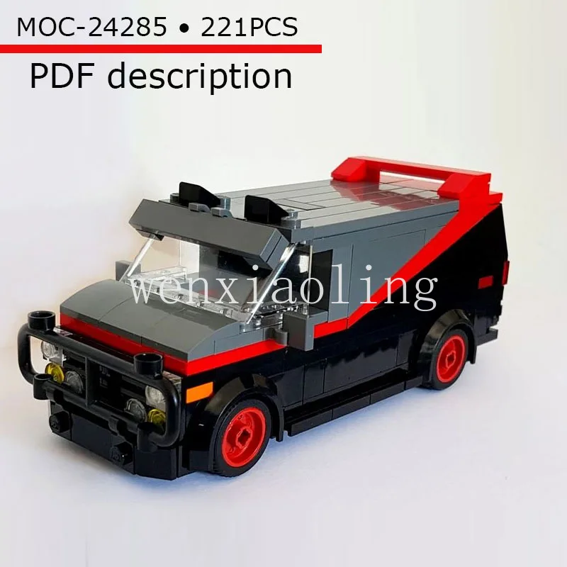 Tout nouveau MOC-24285 • 221 pièces Little People voiture classique Wo RV bloc de construction très créatif jouet cadeau pour enfants Description PDF