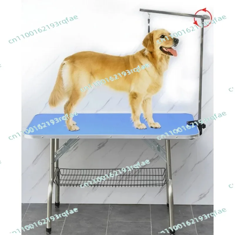 Portable Non-slip Grooming Table Pet Grooming Table Household Dog Grooming Table Size Stainless Steel Folding