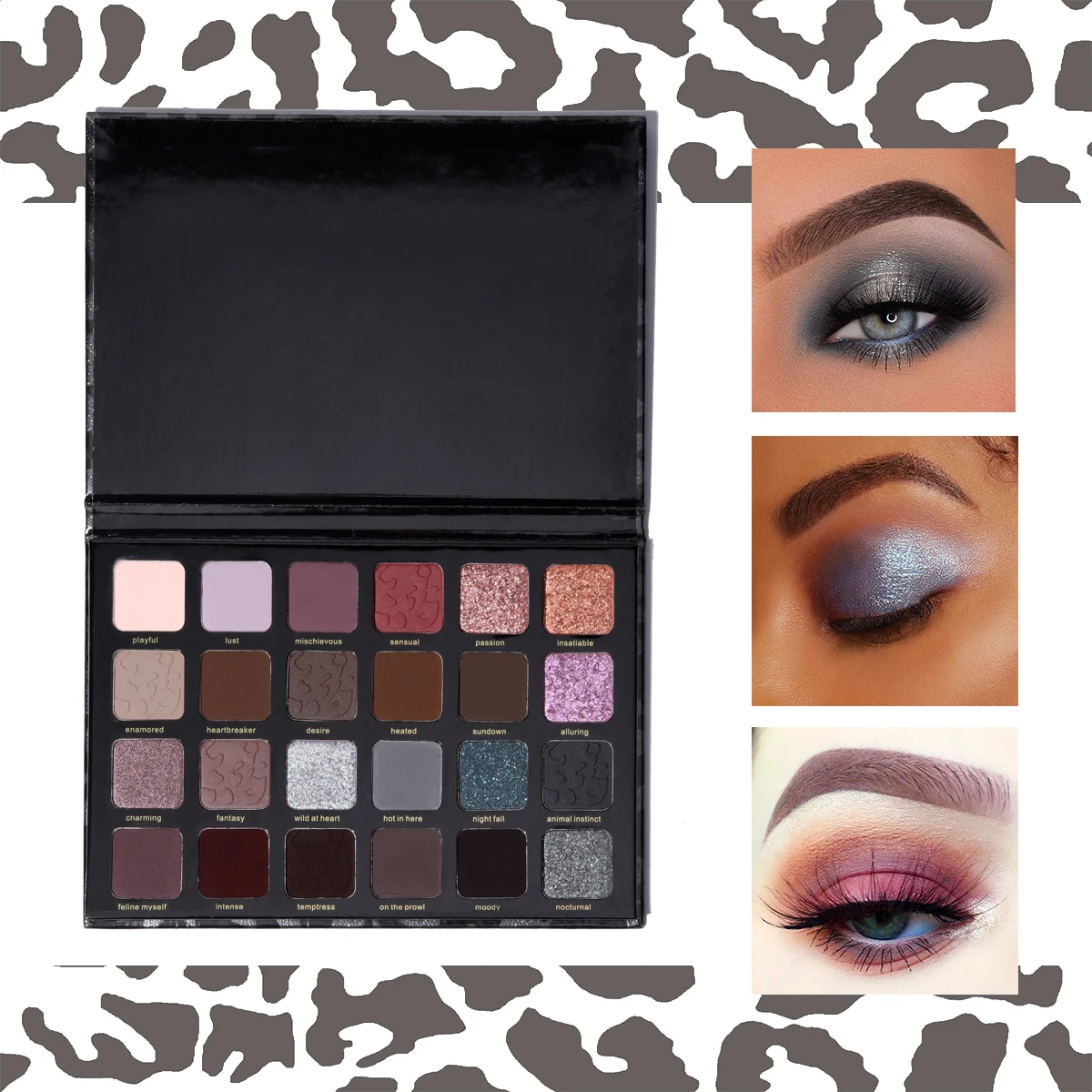 24 colors LEPARD EYESHADOW PALETTES