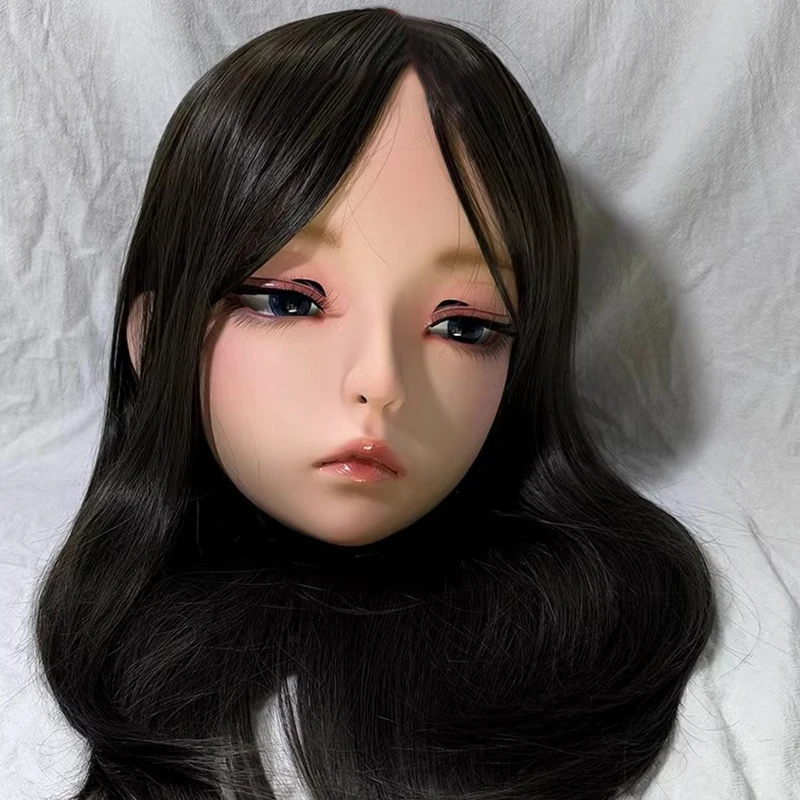 تخصيص اليدوية أنثى/فتاة الراتنج نصف رئيس تأثيري اليابانية دور اللعب BJD Kigurumi قناع كروسدرسر دمية قناع