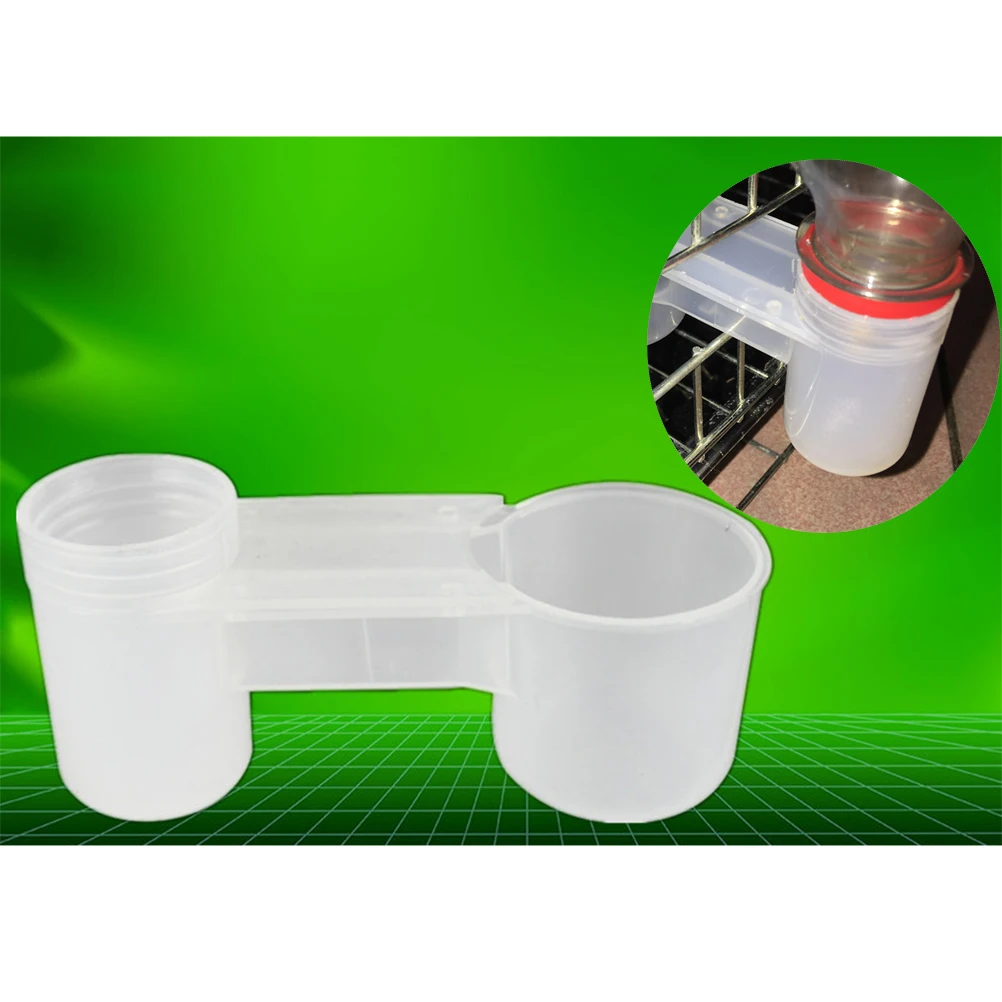 

15Pcs Birds Waterer Double Port Plastic Autodrinker Suitable for Pigeon Parrot Small Birds Easy Cleaning Pigeon Waterer