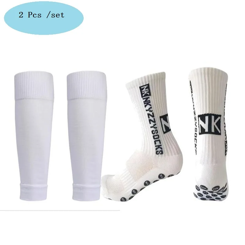 1/2/3/7Pcs Set Waterproof bag Football Socks Men Women Leg Guards Leg Cover Non-Slip Soccer Socks Shin Pad for Sports Training