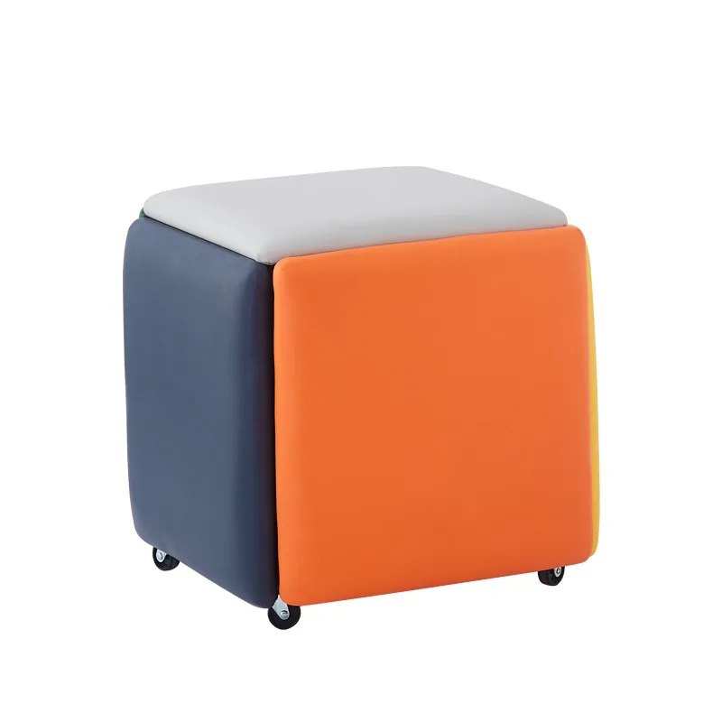 

Rubik's Cube combination stool, household low stool, multi-functional living room can be stored