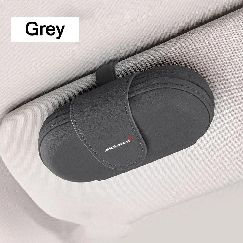 

Car Glasses Case Auto Sun Visor Glasses Clip Card Ticket Holder Multi-Function Holder For Mclaren 720S GT 570 600LT P1 Alcantara
