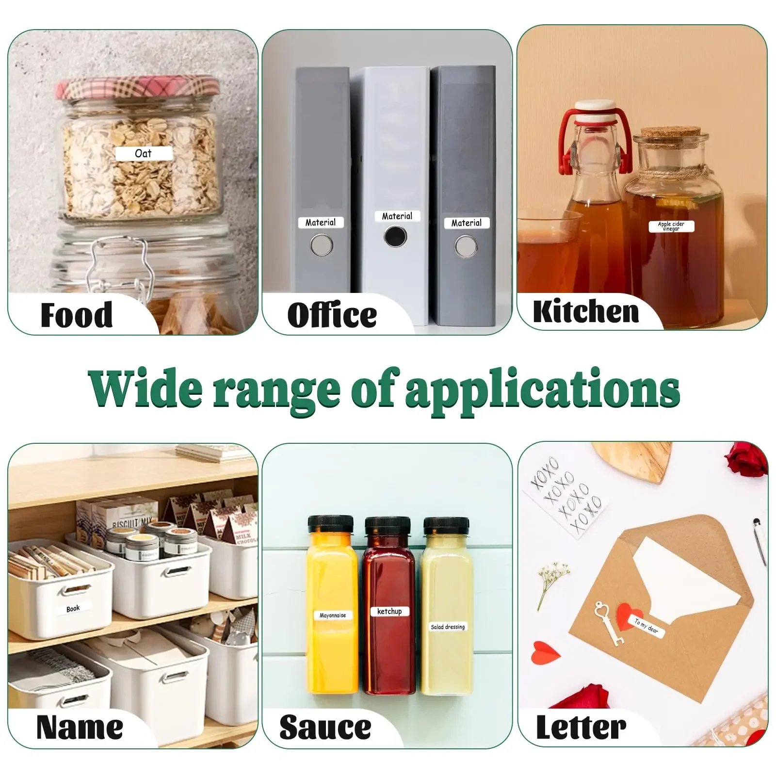 Mini Printer White Sticker Multi-versatile Labels Thermal Printer Paper 160pcs/roll For D30/L13/Q31 For Kitchen Office Cosmetics