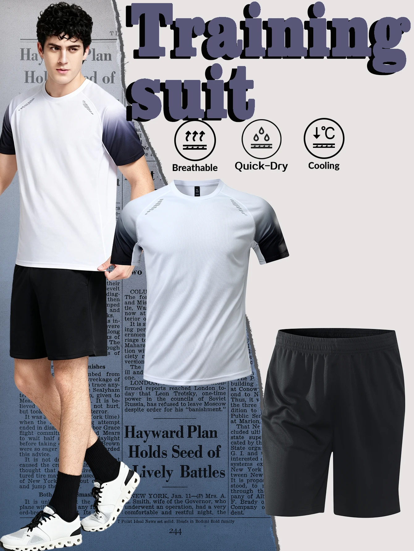 2026 New Style Soccer Training Uniform Set for Adult Men & Kids, Jersey With Shorts Sport Suit Multiple color options available