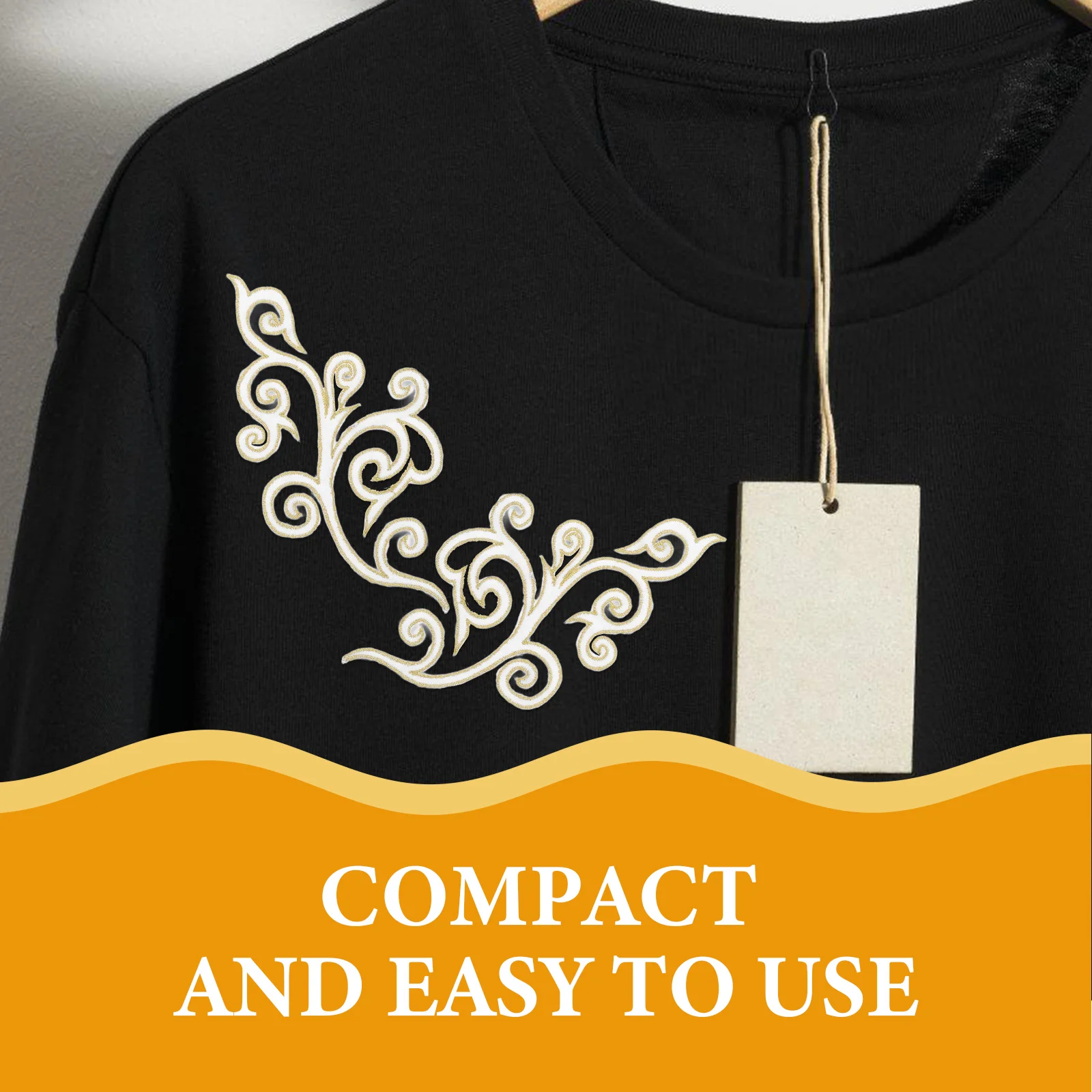 

10 Pcs Back Glue Embroidery Embroidered Motif Applique Patches Adhesive Disco Ball Polyester Design Stickers Bride Black