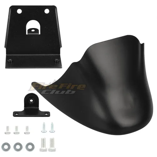 Imagen 2 del producto Alerón inferior delantero negro para motocicleta, guardabarros, carenado de barbilla Air Dam para Harley XL Sportster 883 1200