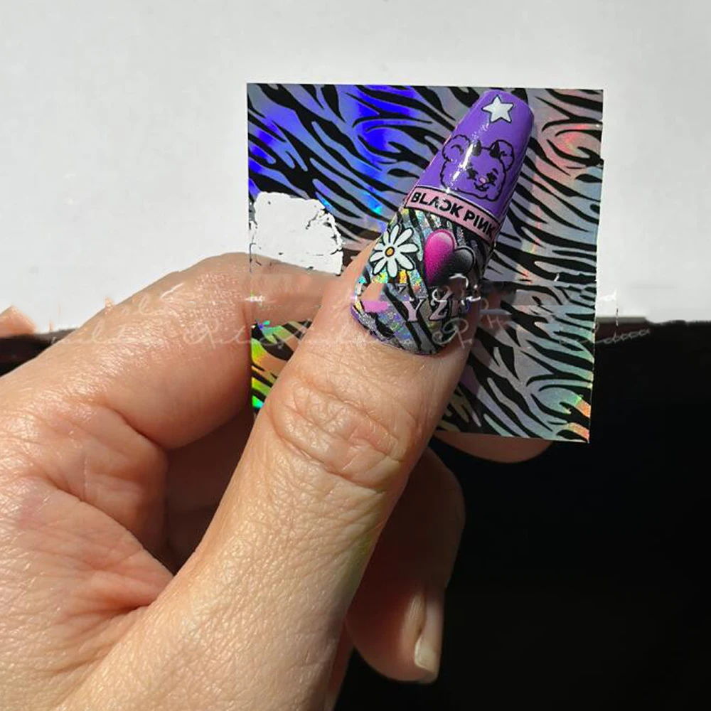 10 rollos de láminas para uñas con estampado de leopardo, pegatinas de transferencia, diseño de animales salvajes, calcomanías de transferencia, decoración de uñas DIY para otoño e invierno