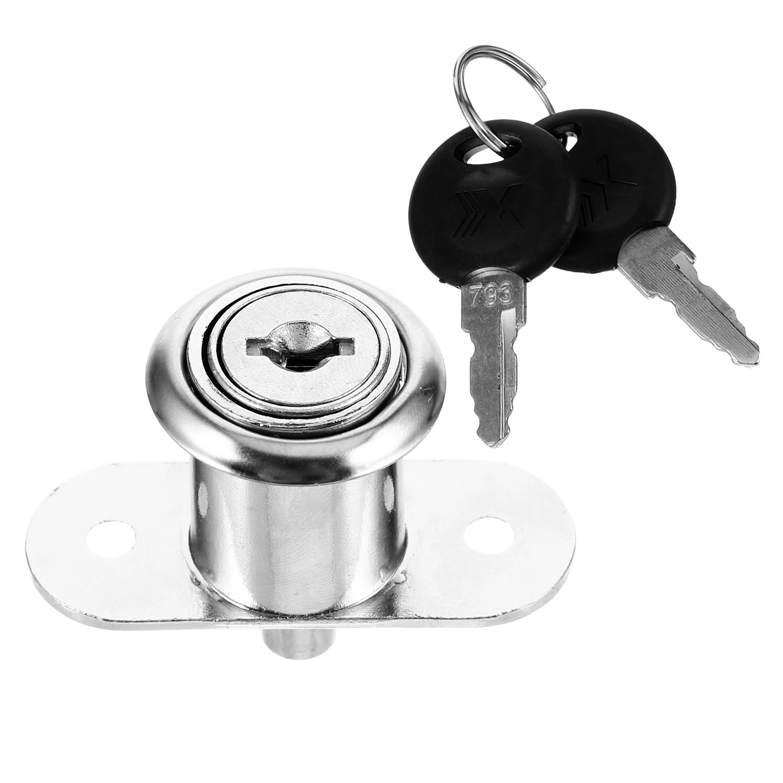 

Glass Cabinet Door Lock 105-22 White Adhesive Zinc Alloy Drawer Locks Mailbox Replacement Key Durable Security Hardware
