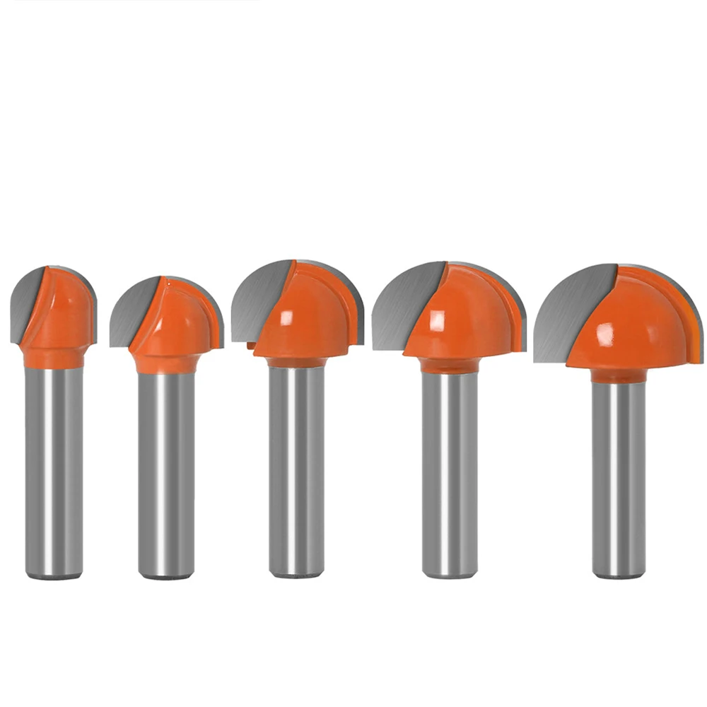 Imagem -05 - Ball Nose End Mill Wood Router Bit Grupo Fresa Cnc de Enseada Redonda Raio Core Box Carboneto Sólido Woodworking Tools Haste mm mm