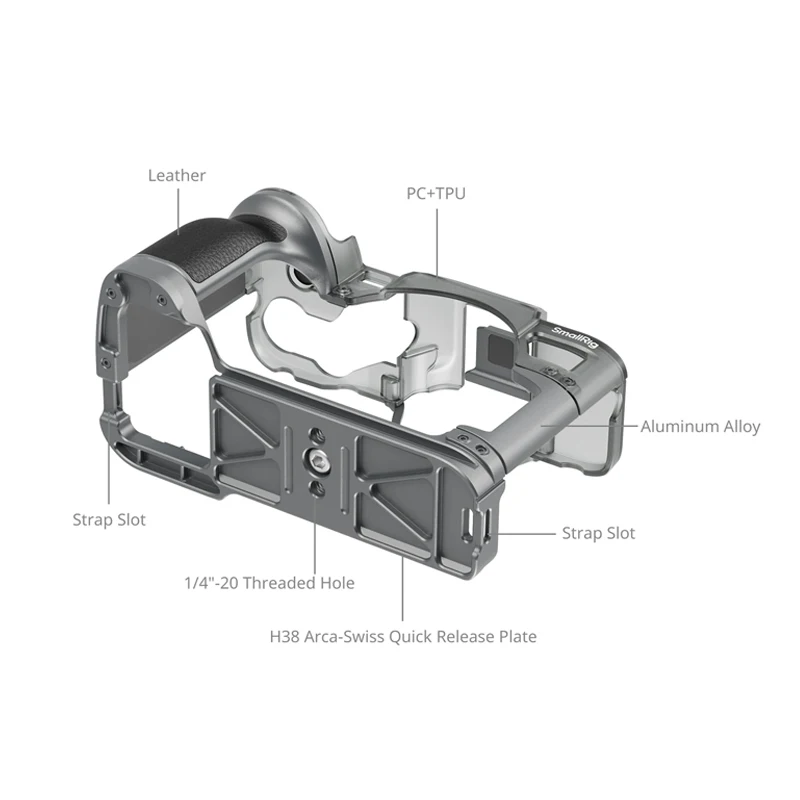 Чехол для камеры SmallRig для Sony Alpha 7 IV, модульная клетка, крышка с горячим башмаком, монтажная переходная пластина для быстрого штатива Arca-типа -4798