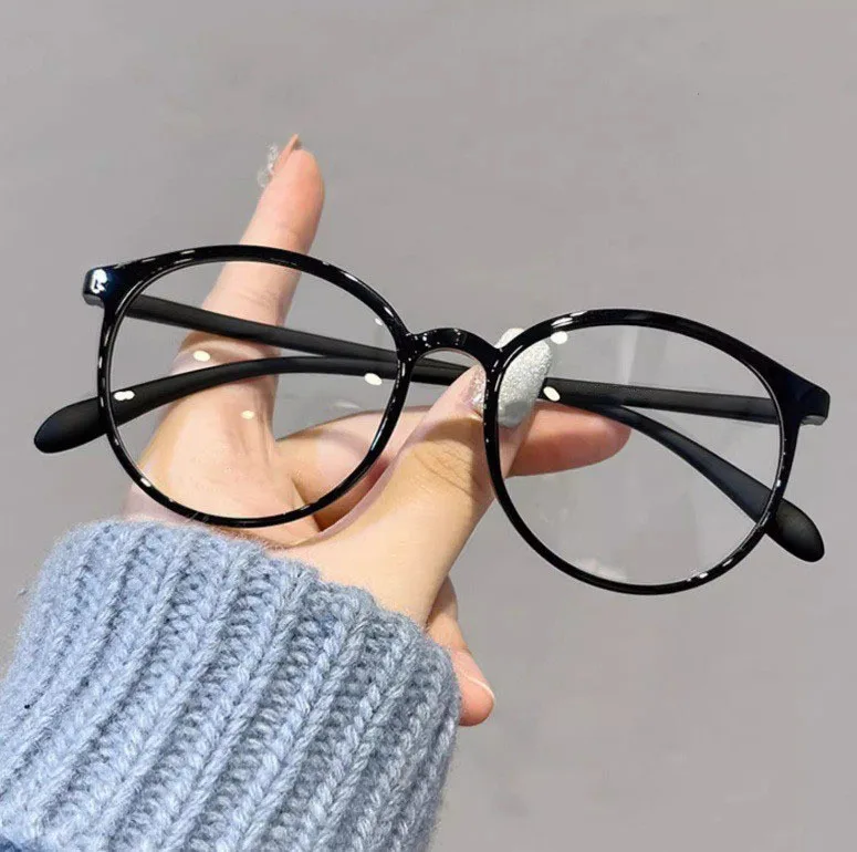 

Oval Oversized Blue Light Blocking Glasses Premium Optical Frame Fashion Minimalist High Quality Non Prescription Chic Eyewear