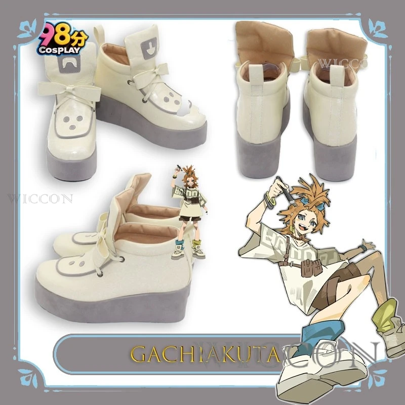 

Halloween Adults Remlin Boots Crushed Gachiakuta Cosplay Metal Boots Spiked Toe Armor Plating Blood-stained Soles 2026 Carnival