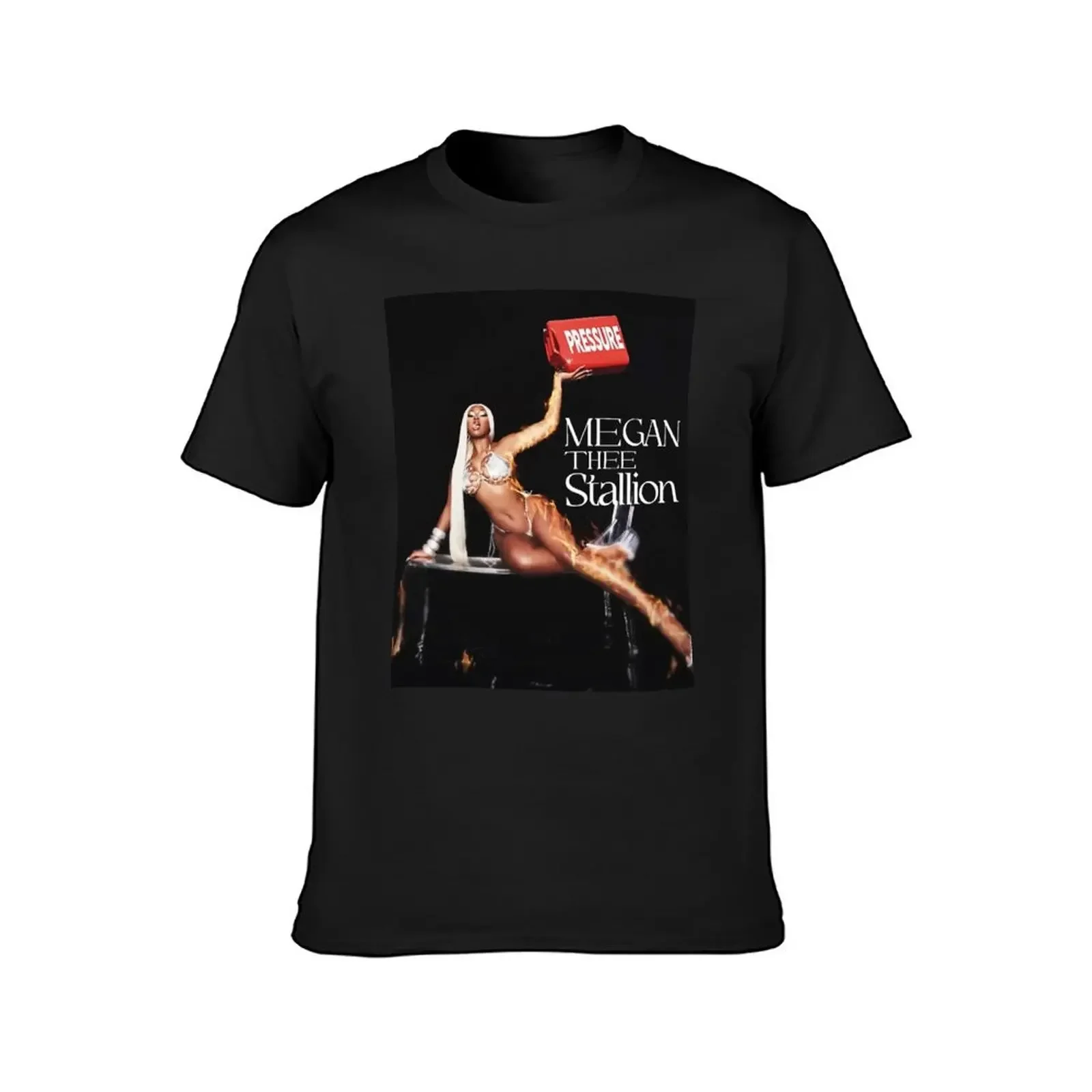 pressure of Megan Thee Stallion T-Shirt anime clothes for a boy mens fashion