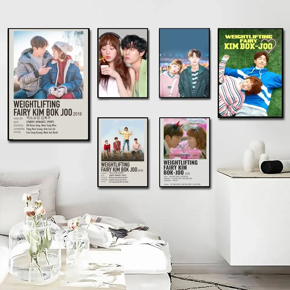 1pc Weightlifting Fairy, Kim Bok-joo Korean Drama Poster Poster Art Print Bar Living Room Furniture Decor