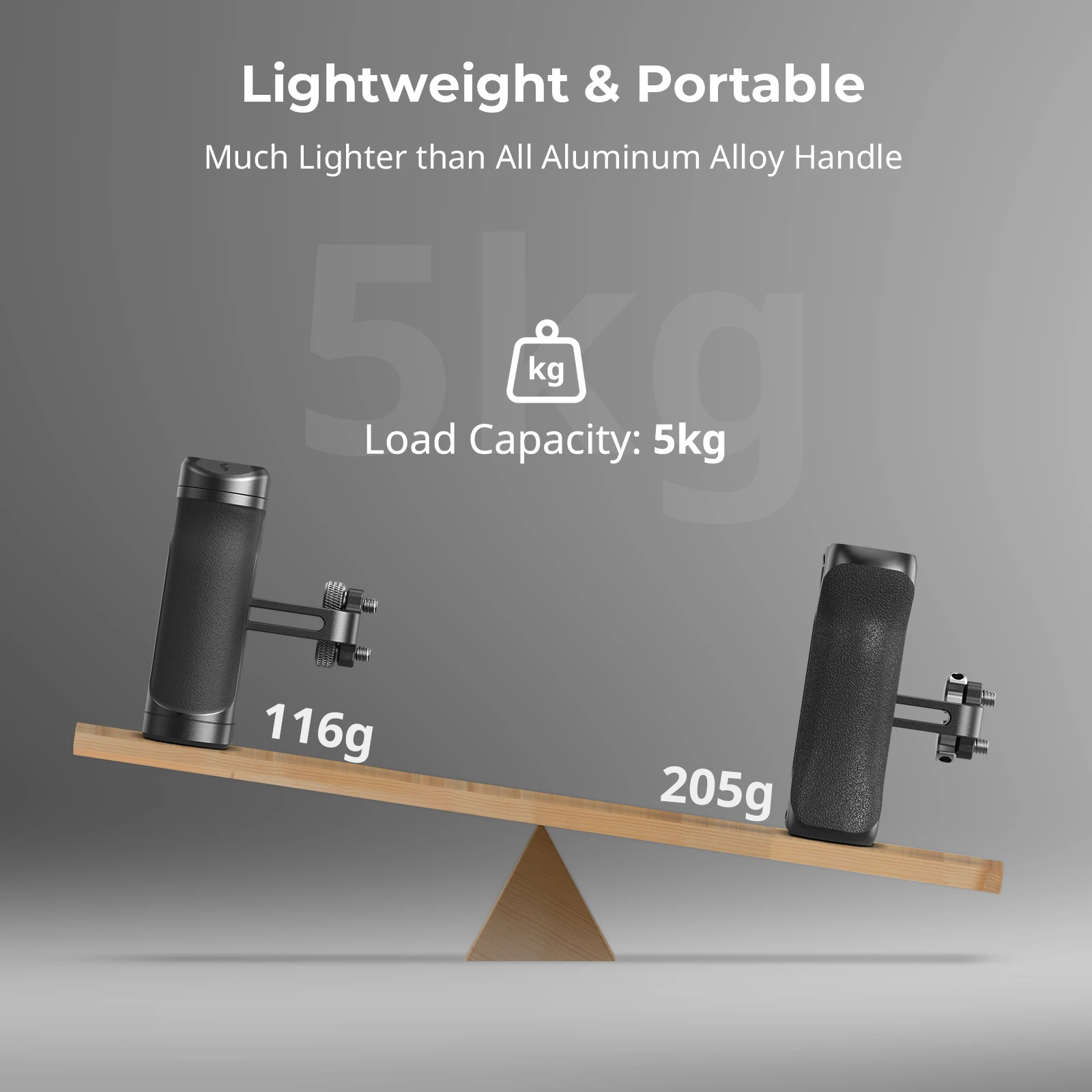 SmallRig 경량 미니 사이드 핸들, 카메라 모바일 촬영용 특수, 넓은 호환성, 116g 만 적재 가능, 5kg 4755