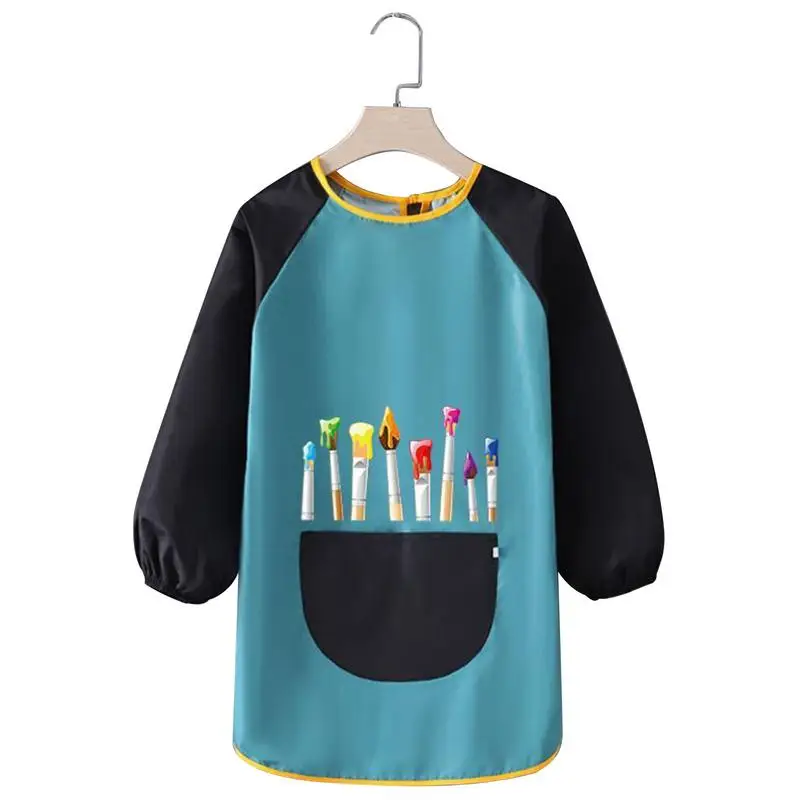 

Baby Kids Bibs Cute Children Baby Stuff Toddler Waterproof Long Sleeve Art Smock Feeding Bib Apron for Kids 0-6 Years