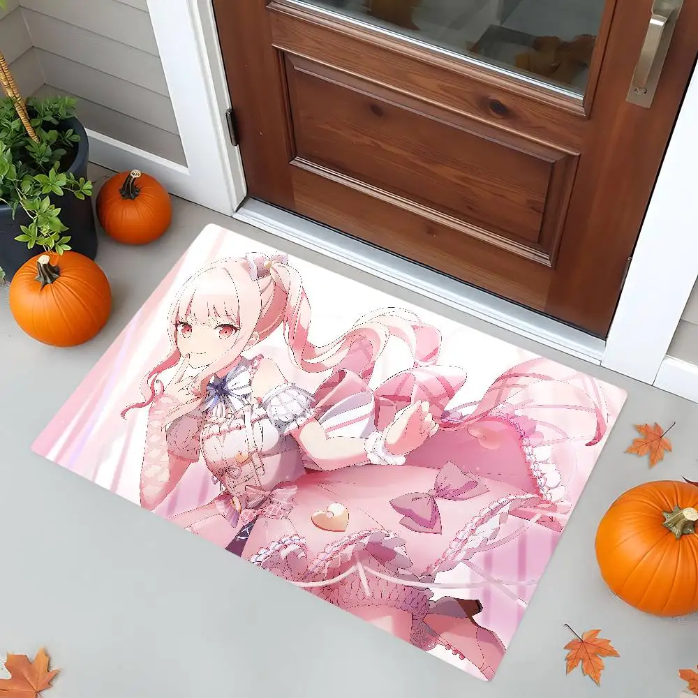 سجادة حمام Akiyama Anime Mizuki لتزيين غرفة الأطفال وغرفة النوم والشرفة ومضادة للانزلاق وبساط ترحيب لغرفة المعيشة #2