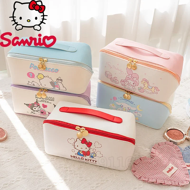 

Sanrio Hello Kitty New Women's Cosmetic Bag Luxury Brand Fashion Portable Cosmetic Bag Cartoon Cute Travel Storage Toiletry Bag