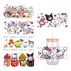 Japan Cartoon Sanrio Character UV DTF Transfer Sticker Waterproof Transfers Decals For 16oz Glass Cup Wrap Stickers