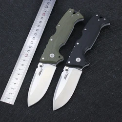 Cold AD10 Professional Survival Folding Knife S35VN Steel Blade EDC Outdoor Military Tactical Combat Knife Self defense Tools