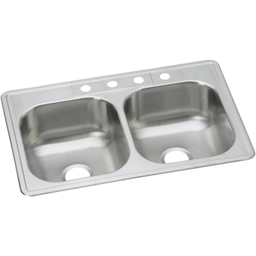 

DSE233224 Equal Double Bowl Top Mount Stainless Steel Sink