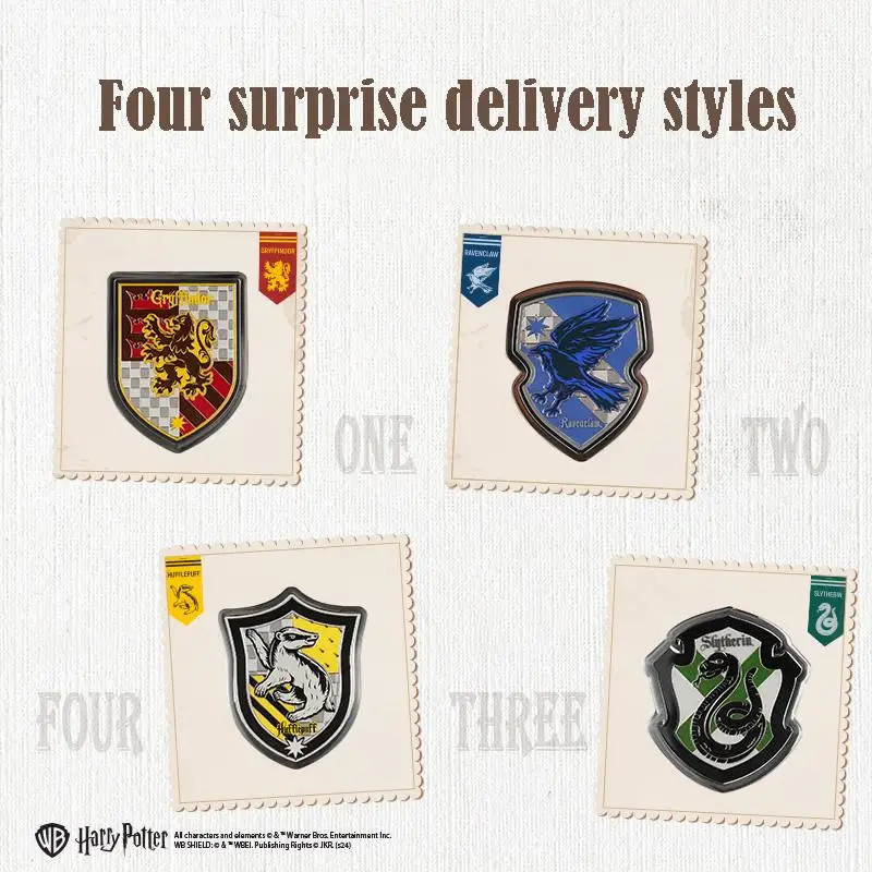 Miniso Harry Potter Series Metal Refrigerator Magnet College Badge Gryffindor Slytherin Ravenclaw Hufflepuff Peripheral Present