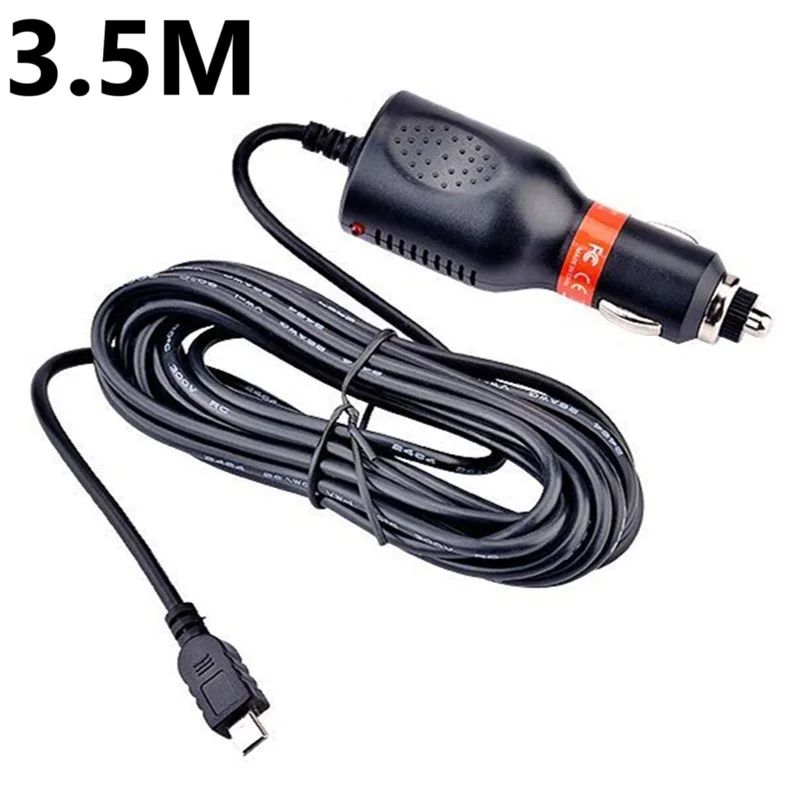 

3.5m right Straight MINI USB DC8-36V 2A Car Interface Power Charger Adapter For Car Portable GPS Navigator DVR Charger