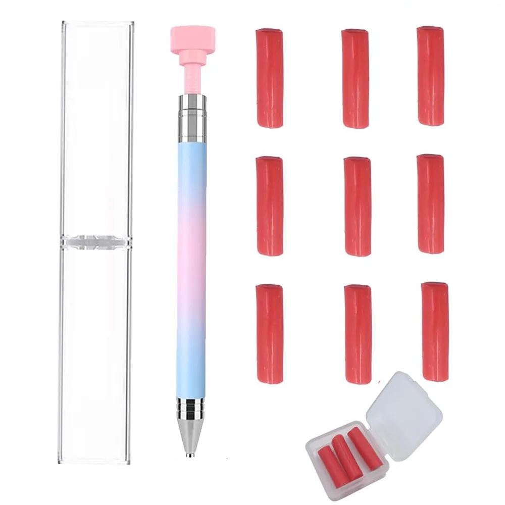 

Gradient Color Rotable Refillable Wax Pen Diamond Art Pen With Wax Diamond Painting Pen Kit Diamond Painting Accessories