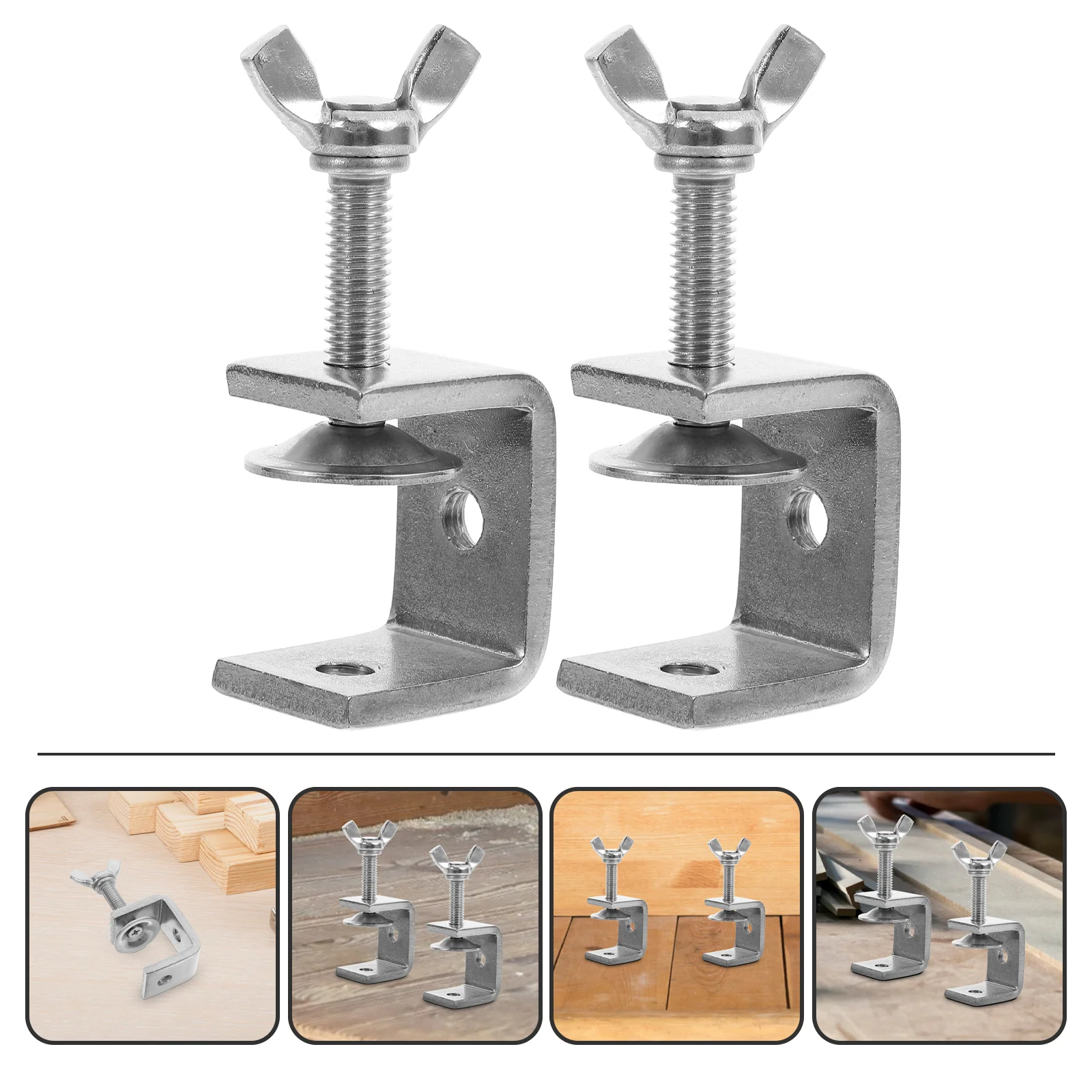 2pcs Mini C-clamp Heavy-duty Woodworking Clamp High Strength C Clamps For Woodworking