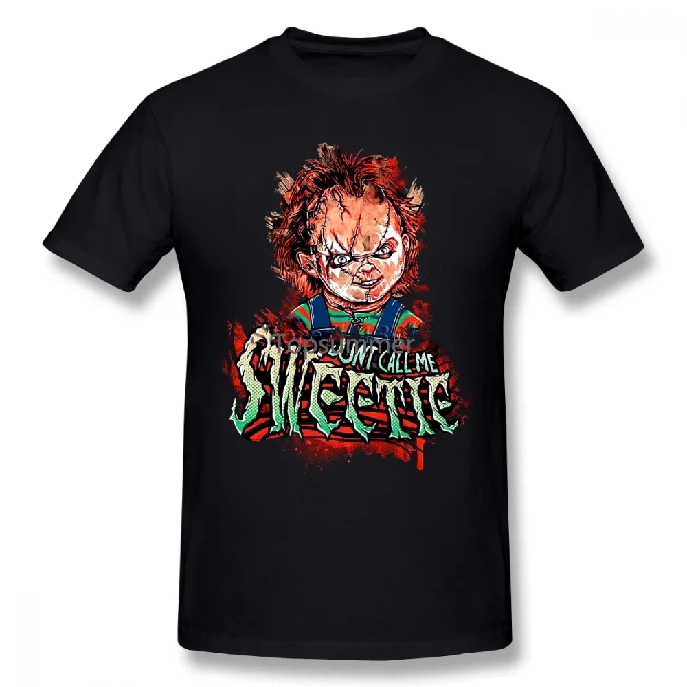 Seed Of Chucky Horror Comics T-Shirt For Men Plus Size Cotton Team Tee Shirt 4Xl 5Xl 6Xl Camiseta