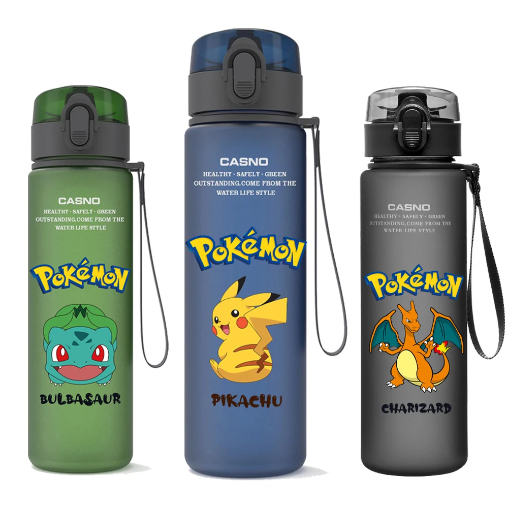 ポケモンウォーターボトル,アウトドアスポーツウォーターボトル,アニメ,ヒトカゲ,リス,カリザード,ゲンガー,ジグルフ,ヴェヌサウル,ピカチュウ,ポップトップ,カップ