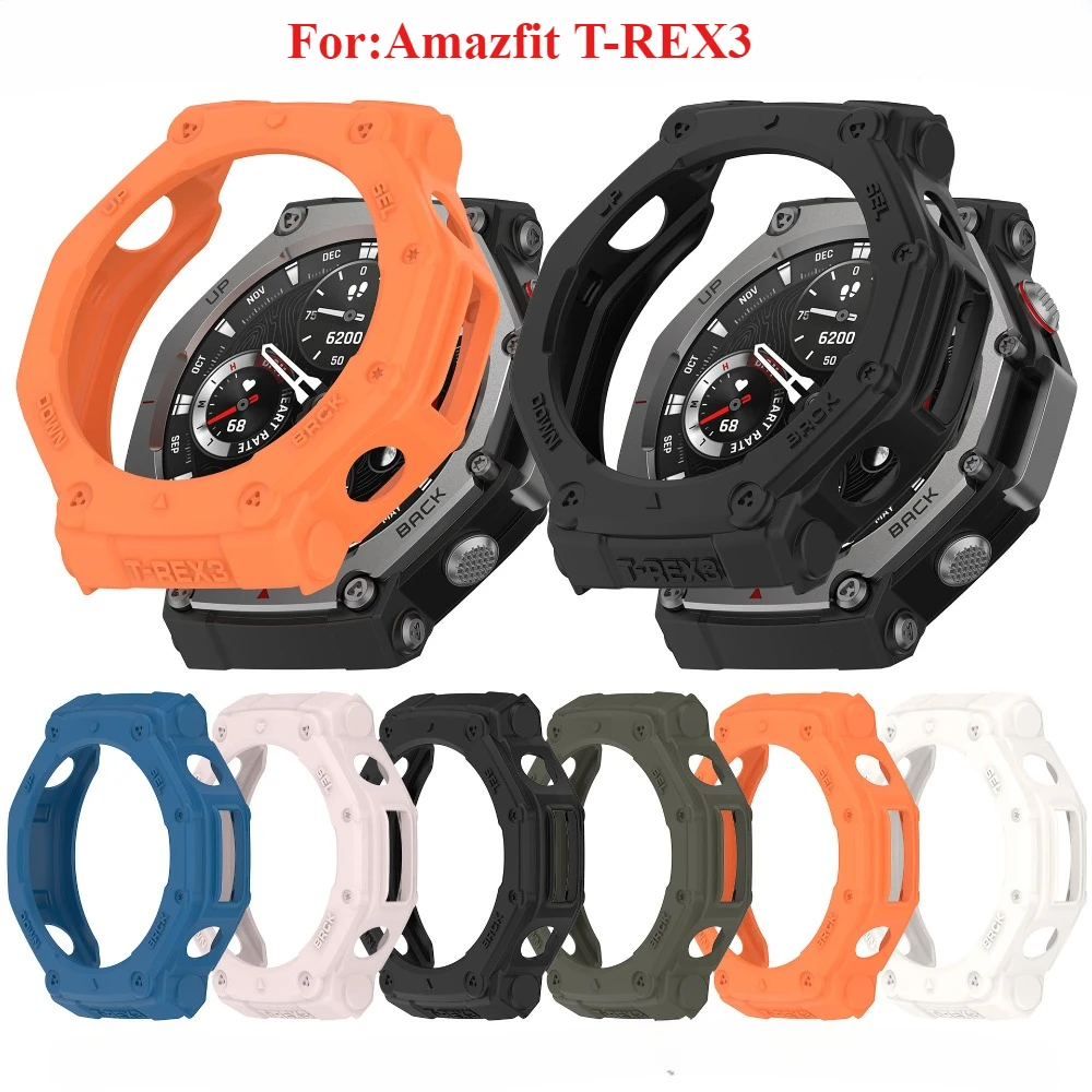 TPU Case Cover  For Amazfit T-REX3 Hollow Cover Soft Silicone Bumper Protector Shell Bumper Protective For Amazfit T-REX3