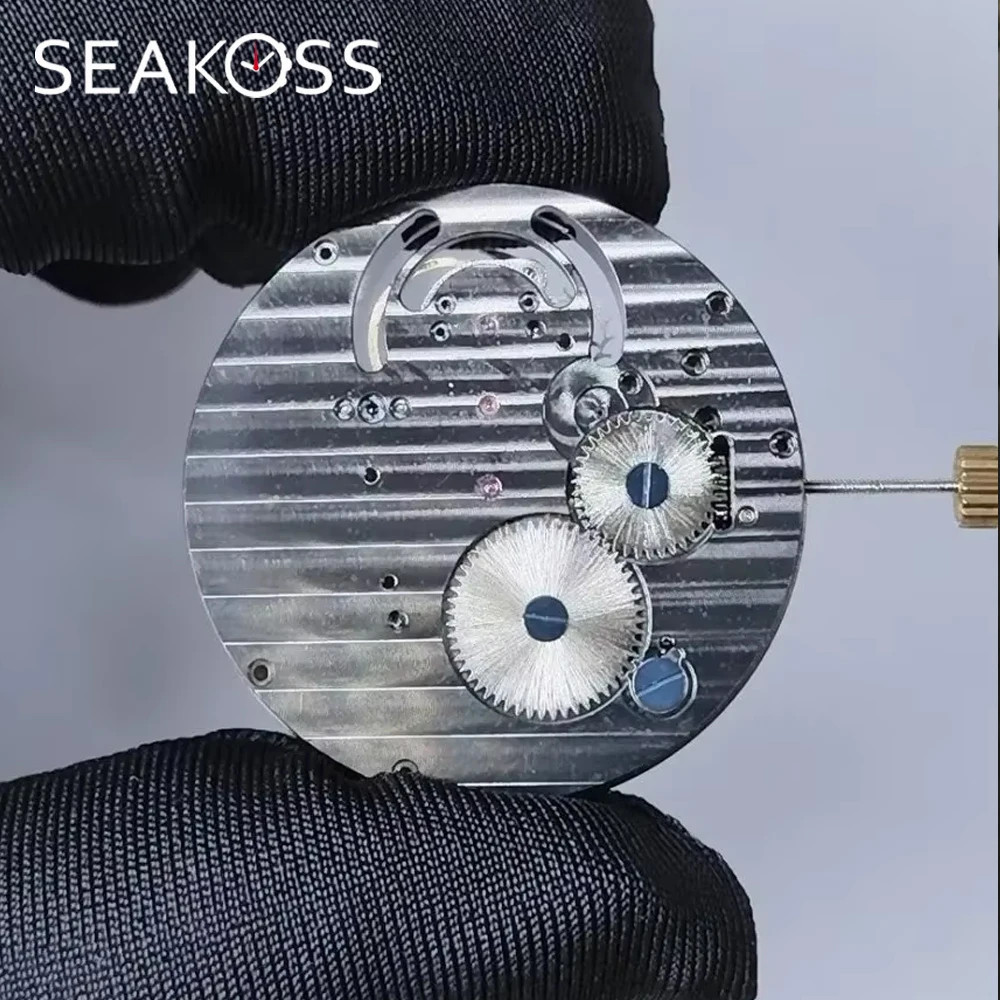 SEAKOSS 8002 Real Tourbillon Movement 9 o'clock Balance Wheel Pure Copper 21600 Assembling Mechanical Manual Winding Movement