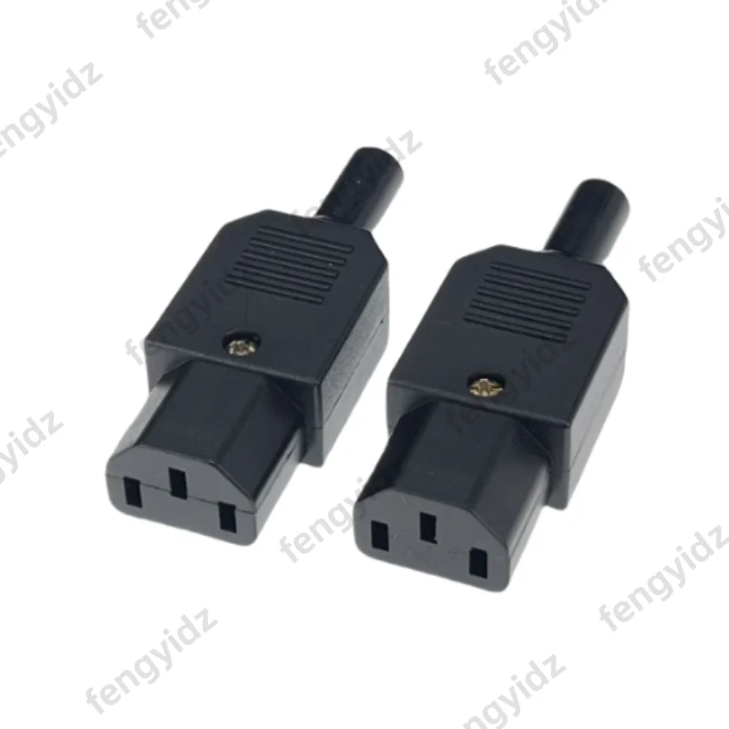 16A 250V IEC Straight Cable Plug Connector C13 C14 Female Male Plug Rewirable Power Connector 3 Pin AC Socket Industrial Plug