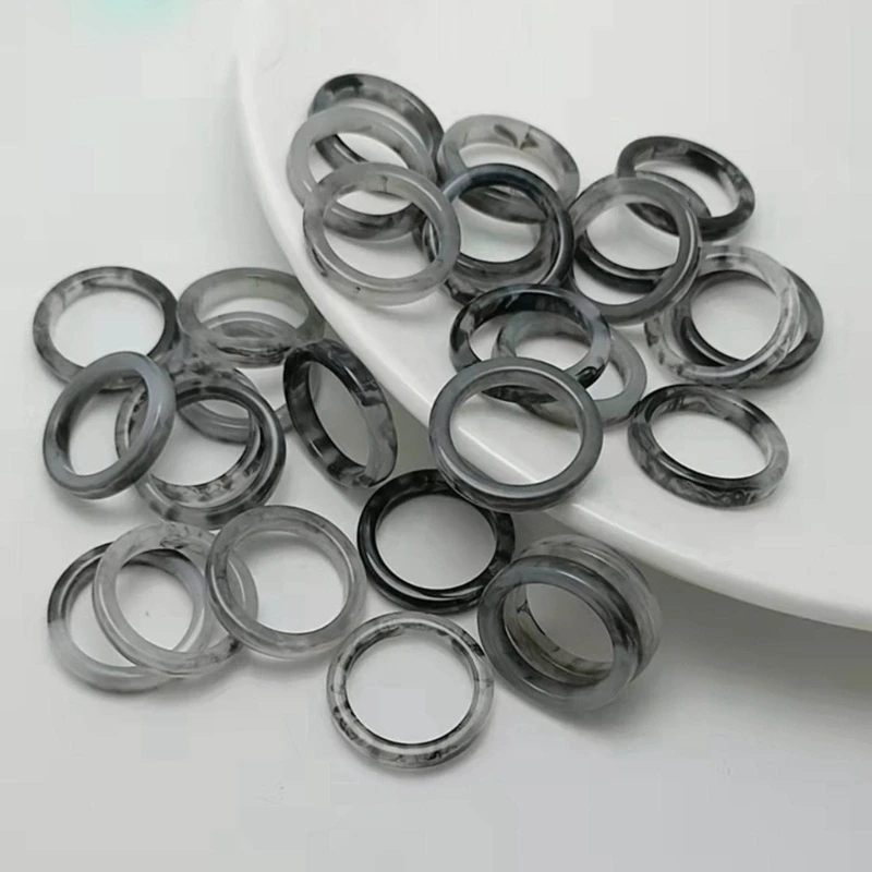 2Pcs Resin Rings Tiny Aesthetic Ring Women Teen Girl Stackable Ring Statement Jewelry Ornament Ring Gift Dropshipping