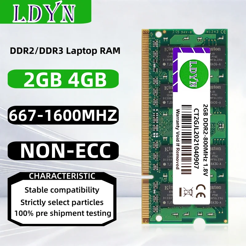 DDR2 2GB 667MHz Laptop RAM 200pin
