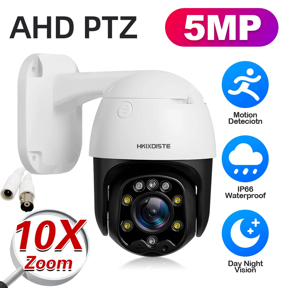 

XMEYE 5MP AHD PTZ Speed Dome Camera Face Detection 10X Zoom IR Night Vision Analog CCTV Security Surveillance Camera BNC Outdoor