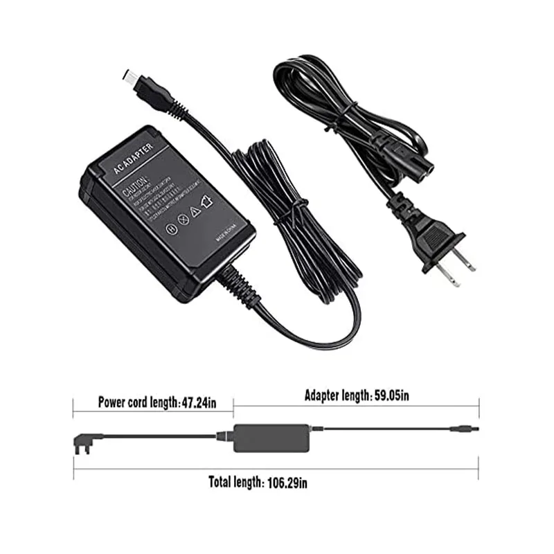 AC-L100 Power Cord Adapter for Sony Hi8 Handycam Camcorder Charger DCR TRV103 TRV150 CCD-TRV108 Replace AC-L10A L15A L15B  L100A