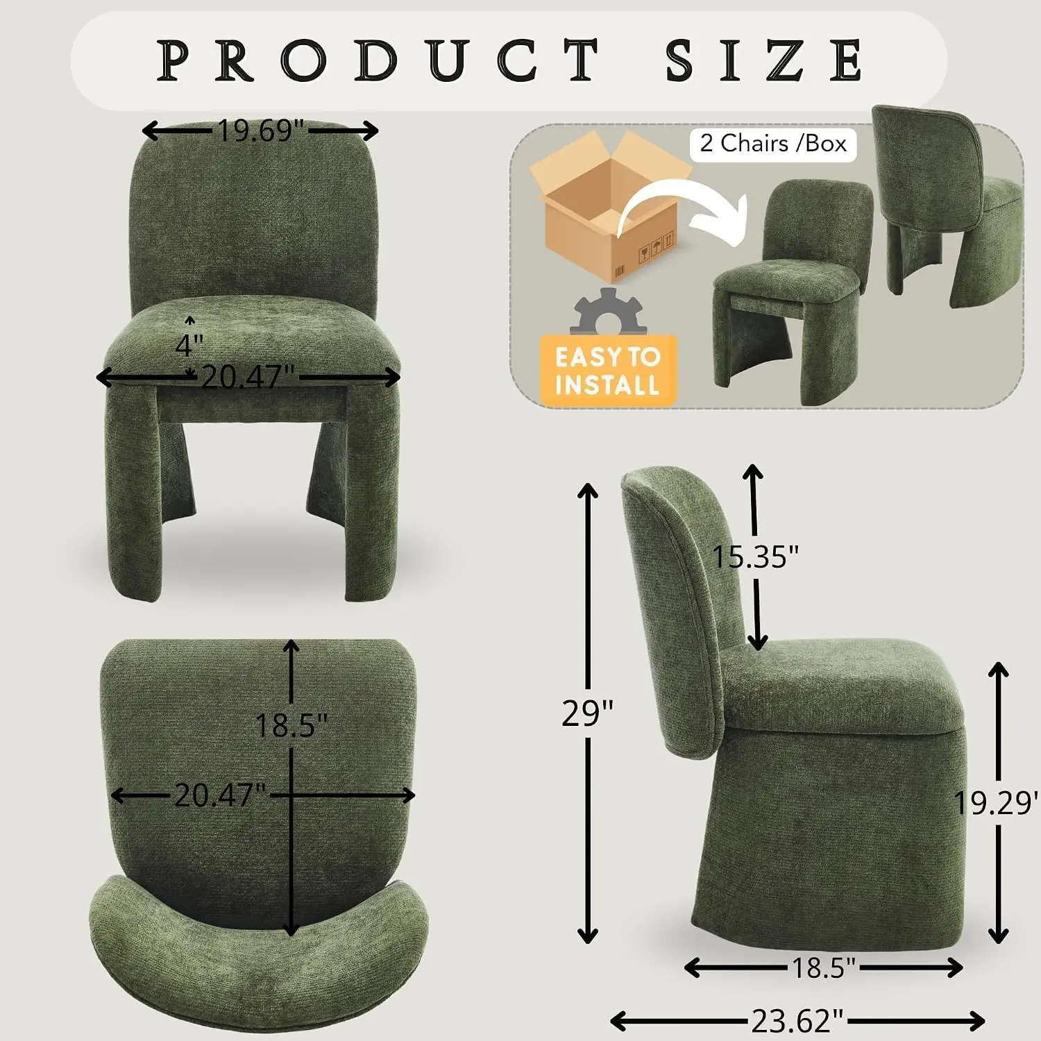 Thumbnail 2 - #31 Low Price Upholstered Dining Chairs Deals