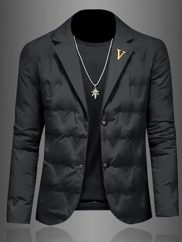 

Lightweight Faionable Men's ort down Jaet 2025 Winter New Sle Youth Slim Fit Busin Sle No Hat Coat