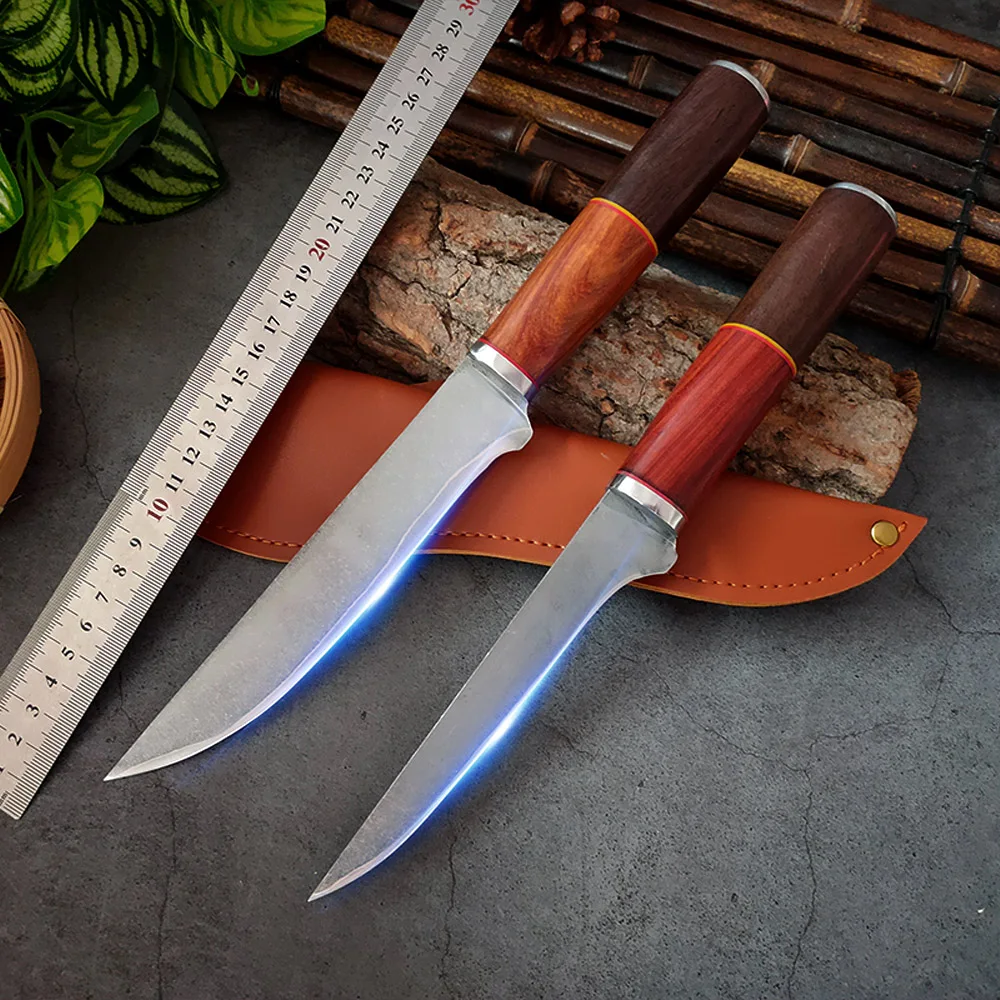 

Stainless Steel Forged Butcher Knife Professional 6" Boning Knife Meat Cleaver Cooking Knife Chef Fruit Vegetables Slicing